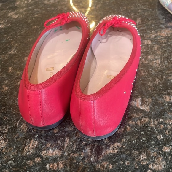 Red flats with metal studs - Picture 3 of 6